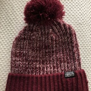 Converse maroon and white winter hat